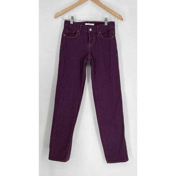 Pacsun Women 22 Purple Low Rise Straight Leg Jeans Button Fly Button - Picture 2 of 9